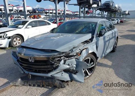 2022 Honda Accord Hybrid Sport из США, поврежденный, VIN 1HGCV3F28NA042055